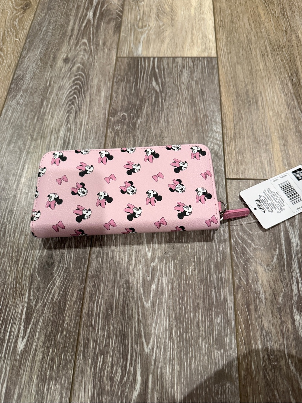 Disney Pink Minnie Mouse Zip Wallet for Kids